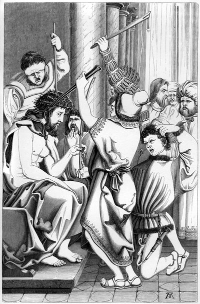 The Mocking of Christ, 1500-tallet 1849. av Bisson and Cottard
