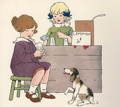 Unge jenter på sitronadestanden av Blanche Fisher Wright