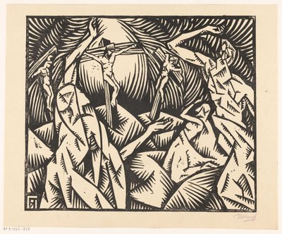 Golgata (original tittel på objekt) av Bob Hanf (signed by artist)