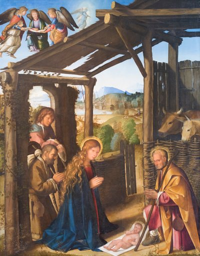 Tilbedelse av gjeterne av Boccaccio Boccaccino