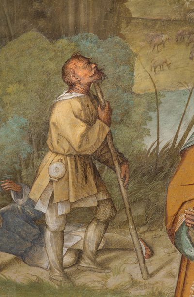 Central Aisle, First North Span, kunngjøring til Gioacchino, Boccaccio Boccaccino 1514-15, detalj av Boccaccio Boccaccino