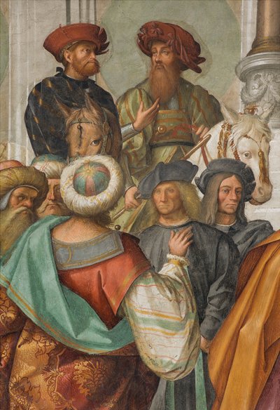 Central Nave, Second North Span, Marriage of the Virgin, Boccaccio Boccaccino 1514-15, Detalj av Boccaccio Boccaccino
