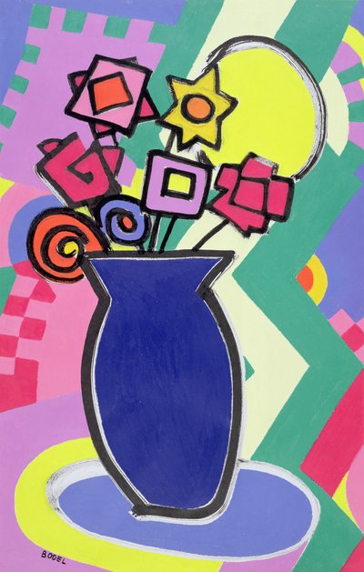 Blå vase, 2003 av Bodel Rikys