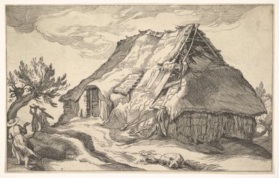 Landskap med våningshus, 1613. av Boetius Adams Bolswert