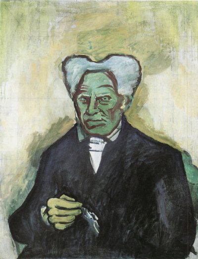 Portrett av Arthur Schopenhauer, 1908 av Bohumil Kubišta