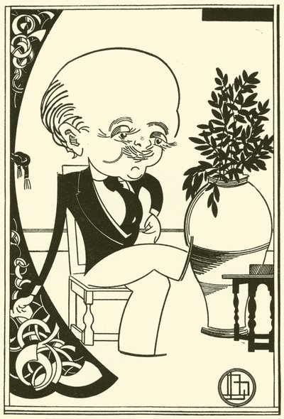 Max Beerbohm (litografi) av Bohun Lynch