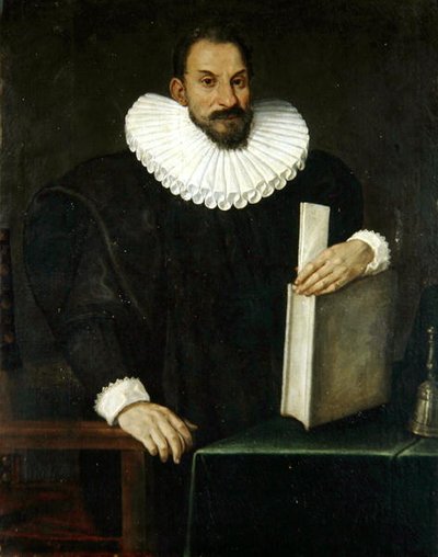 Portrett av en gentleman, sies å være Filippo Massini (1559-1617) ca. 1690 (olje på lerret) av Bolognese School