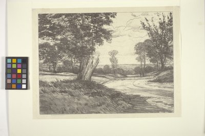 Hurley Road (blekk på papir) av Bolton Coit Brown