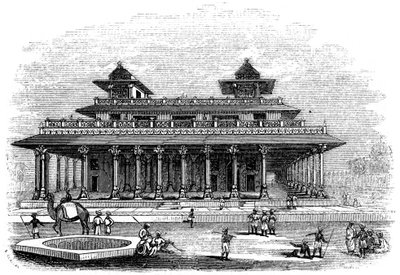 Palace of Allahabad, India, 1847 av Bonner