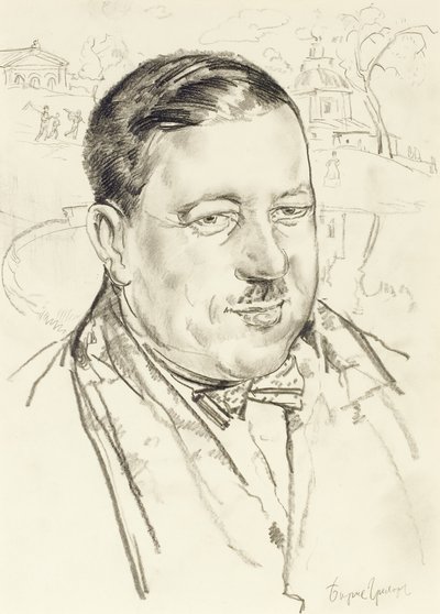 Portrett av kunstneren Ilya Mashkov av Boris Dmitrievich Grigoriev