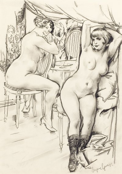 Prostituerte av Boris Dmitrievich Grigoriev
