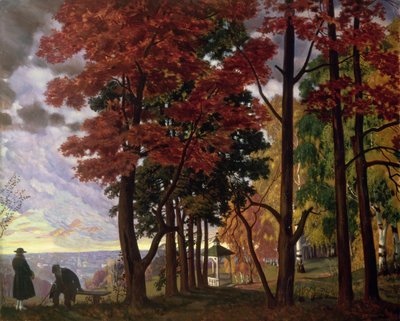 Høst av Boris Mikhailovich Kustodiev