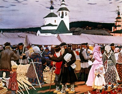 Rettferdig av Boris Mikhailovich Kustodiev