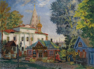 I provinsen, 1920 av Boris Mikhailovich Kustodiev