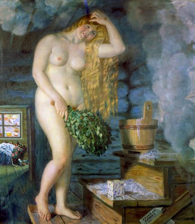 Russisk Venus, 1925-1926. av Boris Mikhailovich Kustodiev