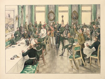 Den tradisjonelle frokosten holdt til minne om slaget ved Telish der Egerski Guards Regiment deltok 12. oktober 1877 av Boris V. de Heroys