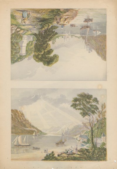 Bacharach og utsikt nær Bingen av Bradshaw and Blacklock