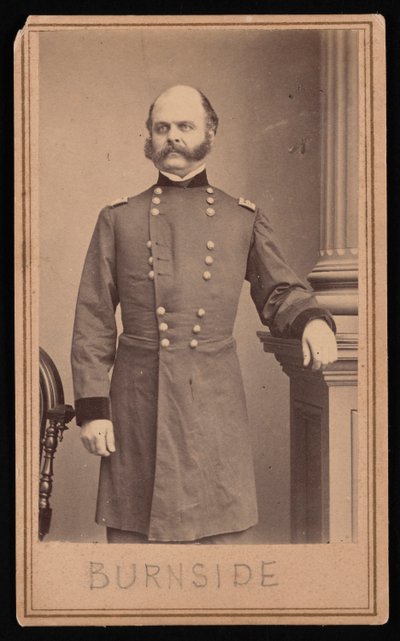 Portrett av Ambrose Everett Burnside 1824-1881, ca 1860-tallet. av Brady