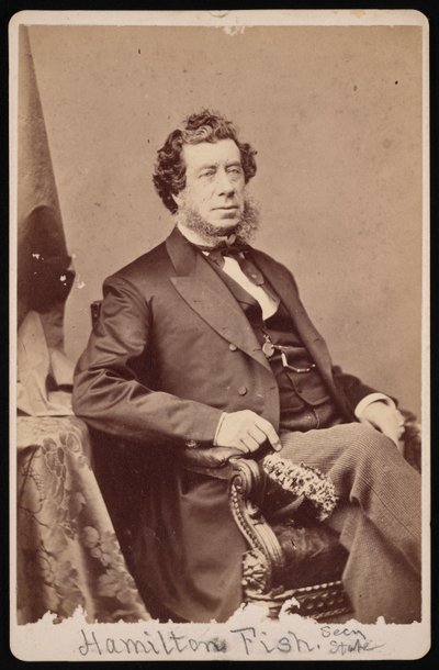 Portrett av Hamilton Fish 1808-1893, før 1893. av Brady
