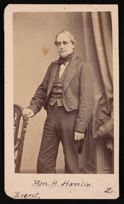 Portrett av Hannibal Hamlin 1809-1891, 1857. av Brady