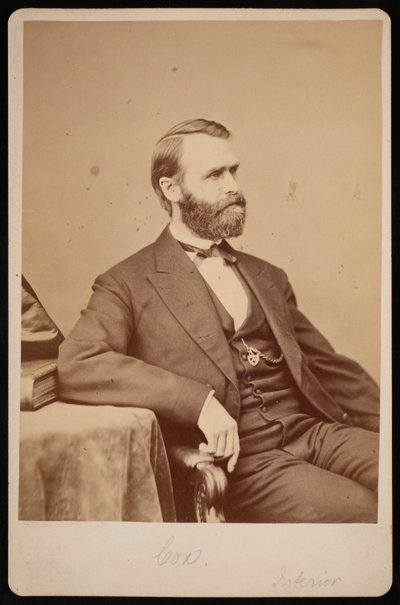 Portrett av Jacob Dolson Cox 1828-1900, før 1900. av Brady