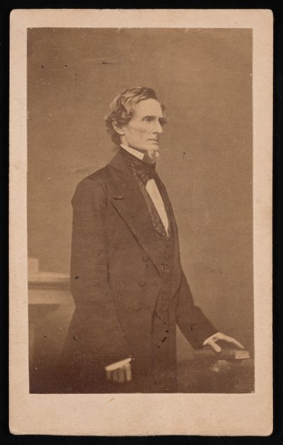 Portrett av Jefferson Davis 1808-1889, 1887. av Brady