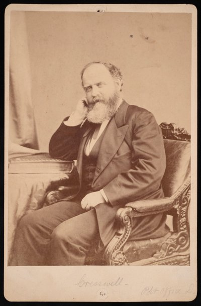 Portrett av John Angel James Creswell 1828-1891, før 1891. av Brady