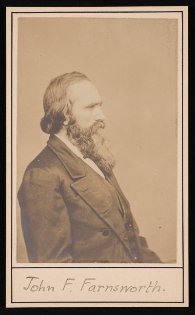 Portrett av John Franklin Farnsworth 1820-1897, før 1897. av Brady