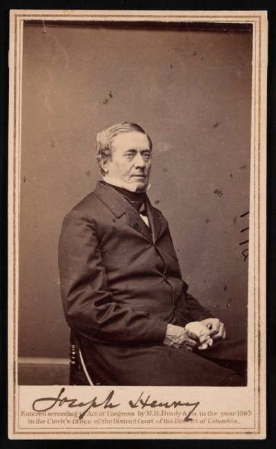 Portrett av Joseph Henry 1797-1878, 1865. av Brady