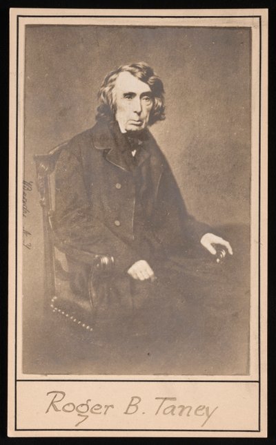 Portrett av Roger Brooke Taney 1777-1864, før 1864. av Brady
