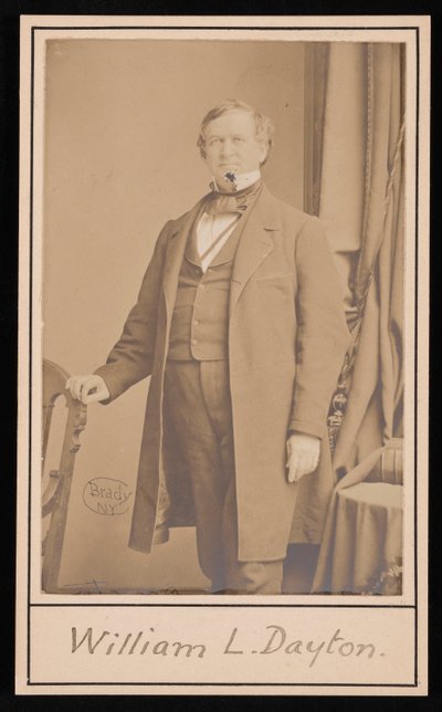 Portrett av William Lewis Dayton 1807-1864, før 1864. av Brady