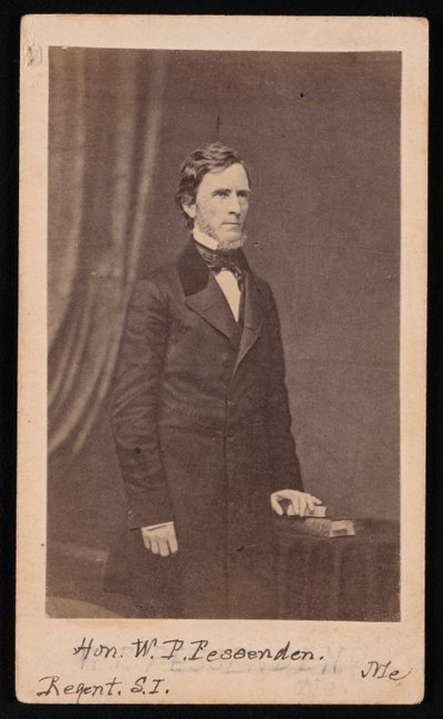 Portrett av William Pitt Fessenden 1806-1869, før 1869. av Brady