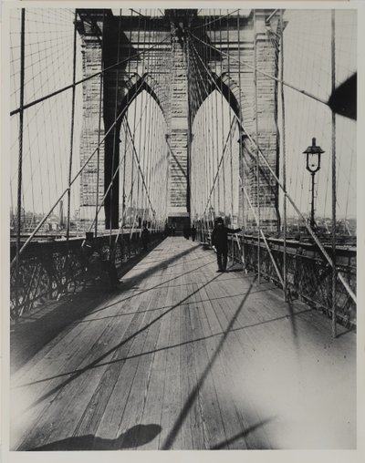 East River Bridge, 1888 (gelatinsølvtrykk) av Breading G. Way
