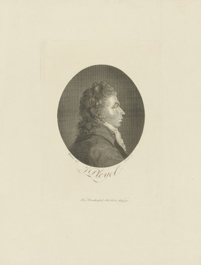 Portrett av komponisten Ignace Pleyel 1757-1831, ca. 1800. av Breitkopf and Härtel