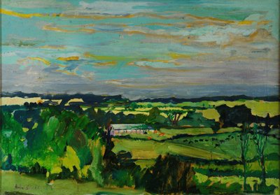 Across the Valley, Bedfordshire, 1973 av Brenda Brin Booker