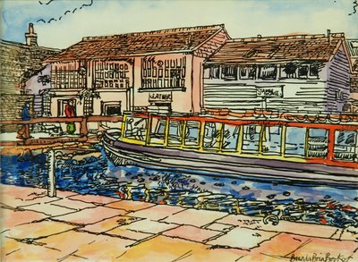 Canal Museum, Camden Lock (akvarell på papir) av Brenda Brin Booker