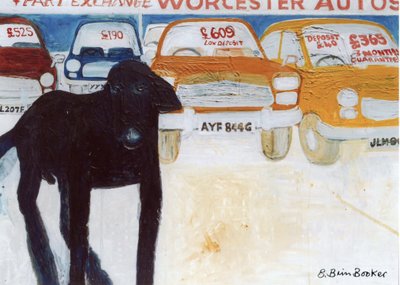 Rex hos Worcester Autos, Part Exchange av Brenda Brin Booker