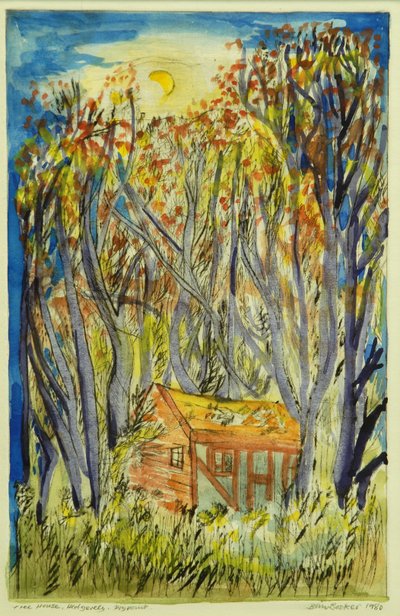 The Tree House II (wc på papir) av Brenda Brin Booker