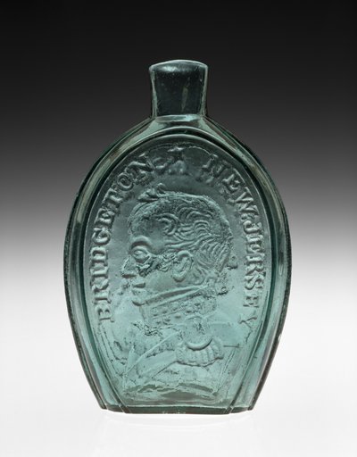 Figuret kolbe av Bridgeton Glass Works