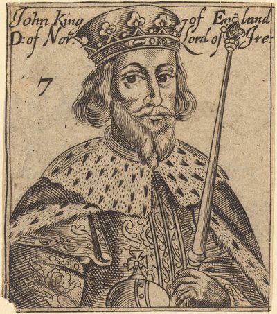 John, konge av England av British 17th Century