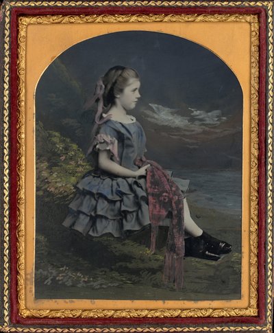 Portrett av en jente av British 19th Century