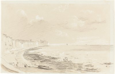Sea Coast Scene av British 19th Century
