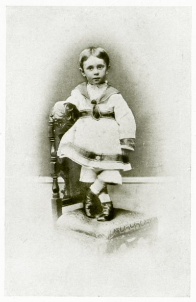 Aubrey Beardsley, 2 år og 3 måneder gammel av British Photographer