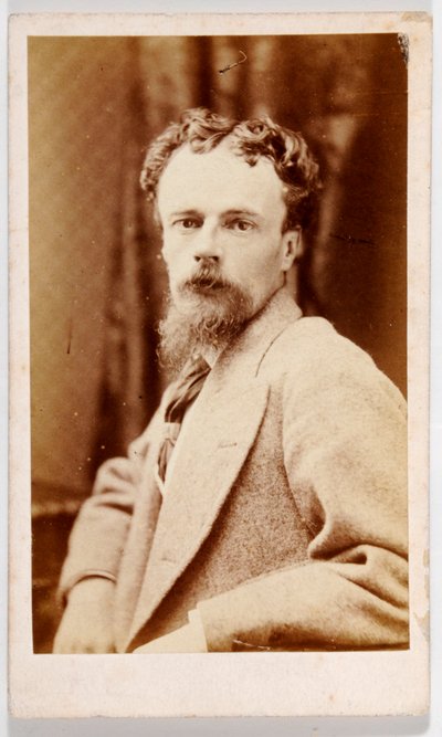 Visittkort av John Atkinson Grimshaw (s/h foto) av British Photographer