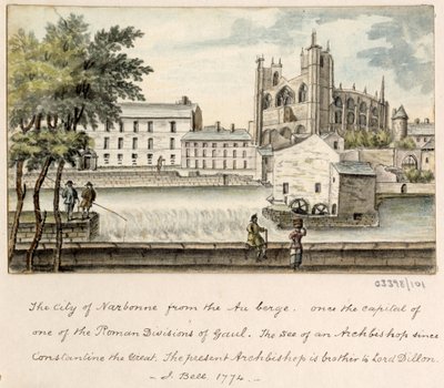 En serie skisser, utsikter i Storbritannia, kontinentet og Amerika 1772-1778 (akvarell) av British School