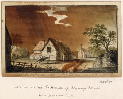 En serie skisser, utsikter i Storbritannia, kontinentet og Amerika 1772-1778 (akvarell) av British School