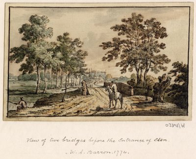 En serie skisser, utsikter i Storbritannia, kontinentet og Amerika 1772-1778 (akvarell) av British School