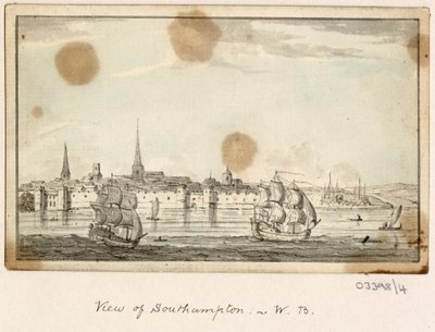 En serie skisser, utsikter i Storbritannia, kontinentet og Amerika 1772-1778 (akvarell) av British School