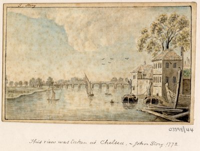 En serie skisser, utsikter i Storbritannia, kontinentet og Amerika 1772-1778 (akvarell) av British School