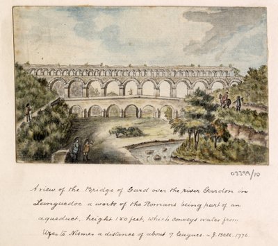 En serie skisser, utsikter i Storbritannia, kontinentet og Amerika 1772-1778 (akvarell) av British School